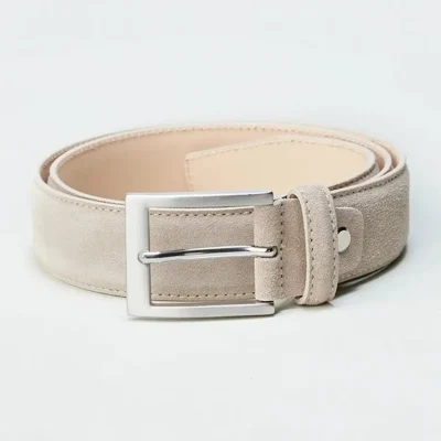 Beige Suede Jeans Belt DERI2 1