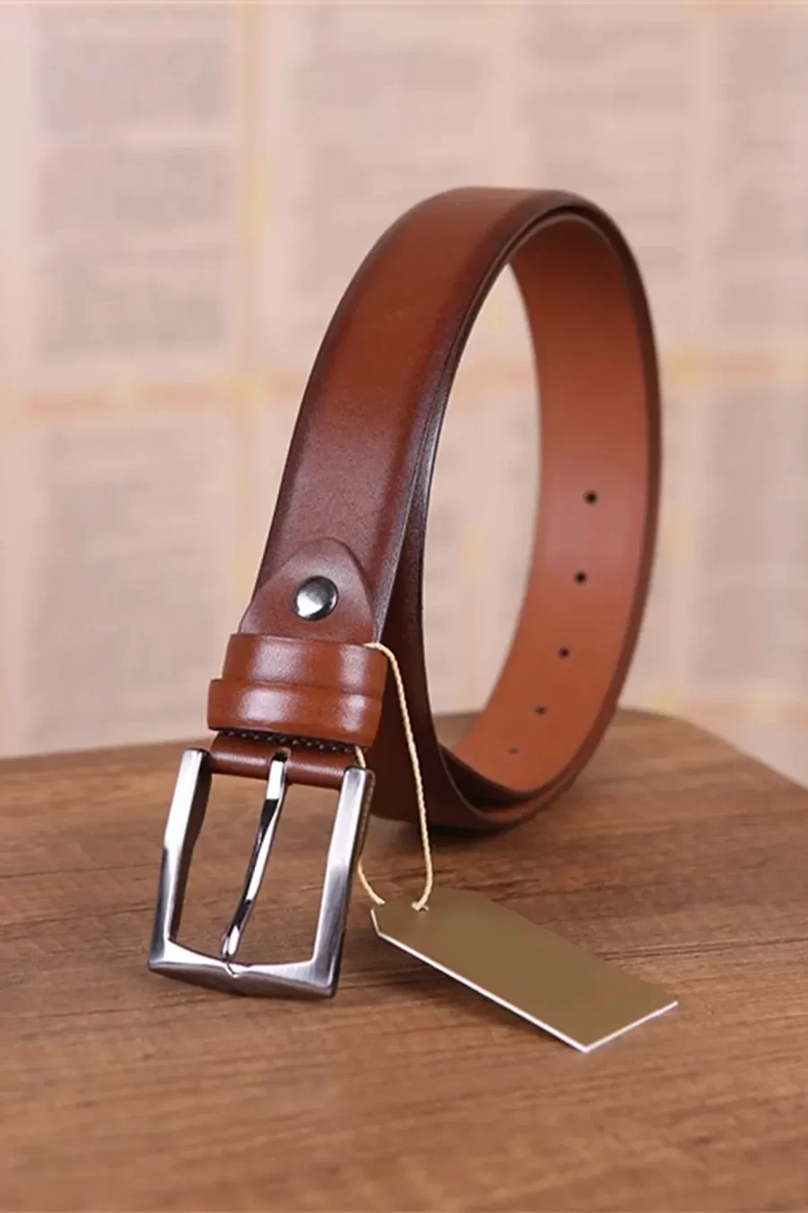 Best Quality Mens Belt Dress Brown Leather KD 001 1 7