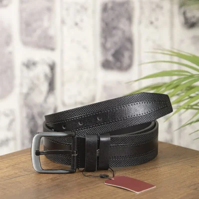 Black Casual Belts For Men KSV 103 1 2
