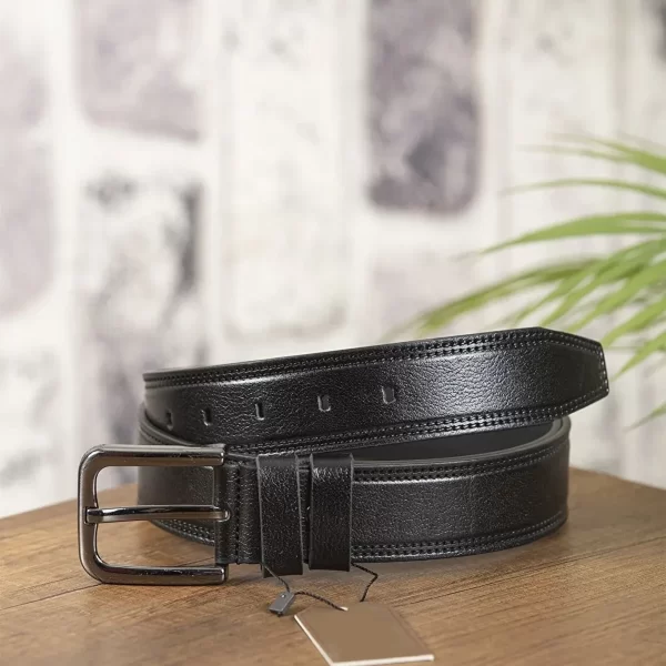 Black Cool Belt For Men Stitched KK 6 2