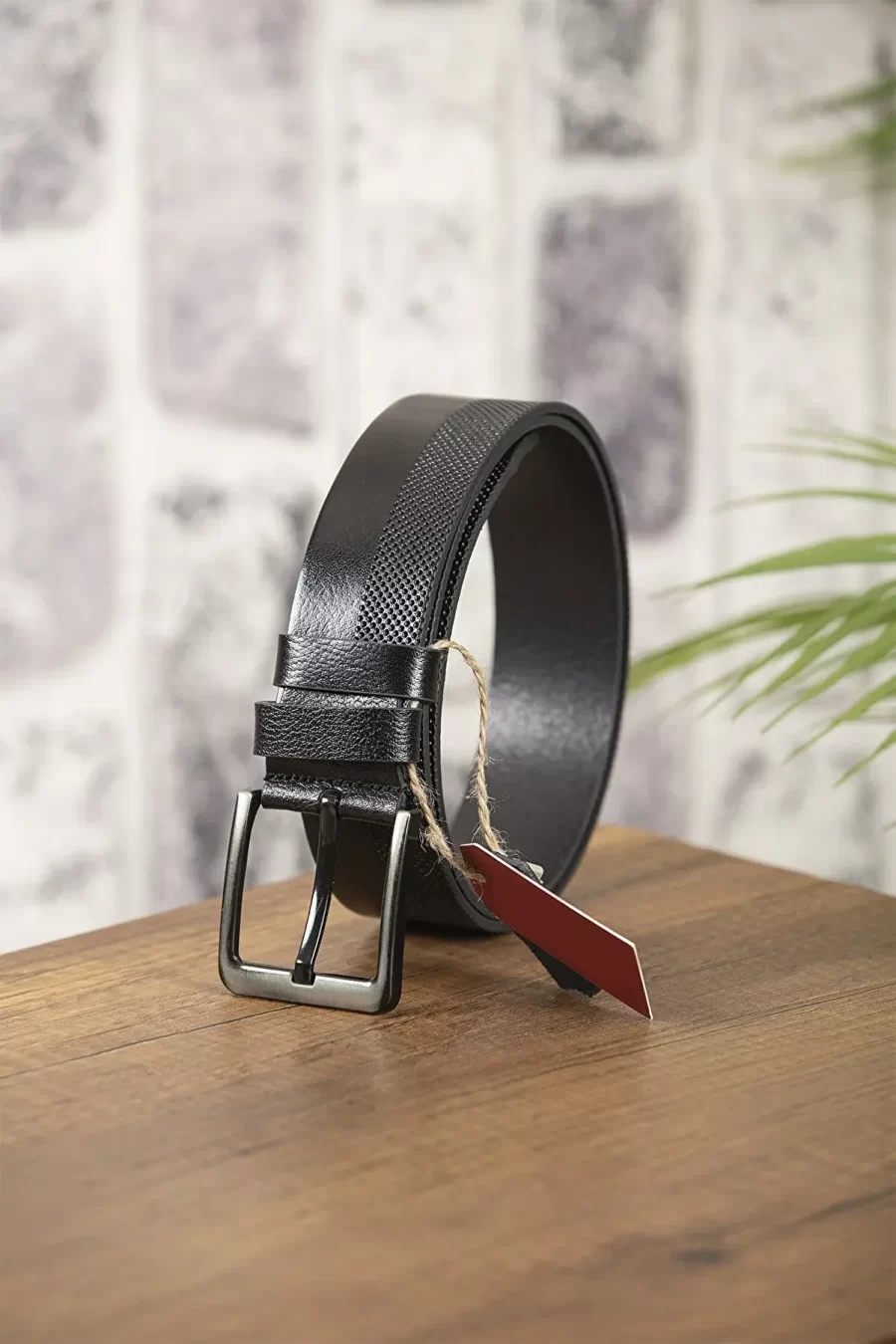 Black Gents Belt For Jeans KS 00 1