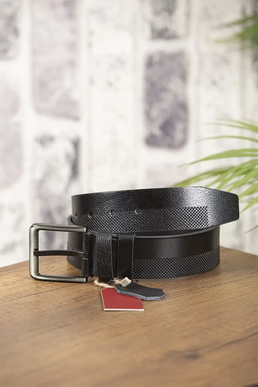 Black Gents Belt For Jeans KS 00 2