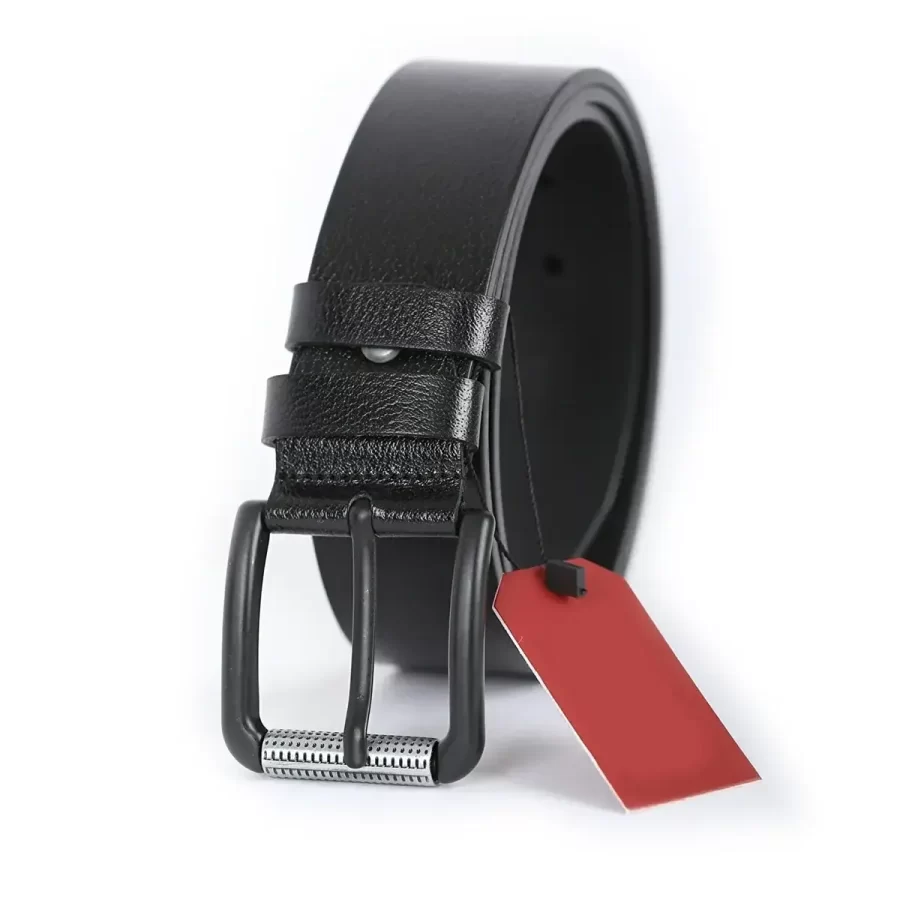 Black Gents Belt For Jeans KasvaM1 3