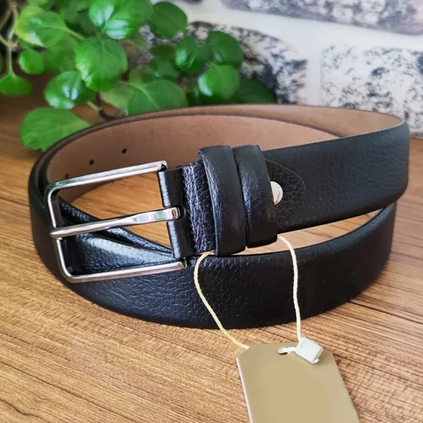 Black Gents Leather Belt For Pants KK 2 5