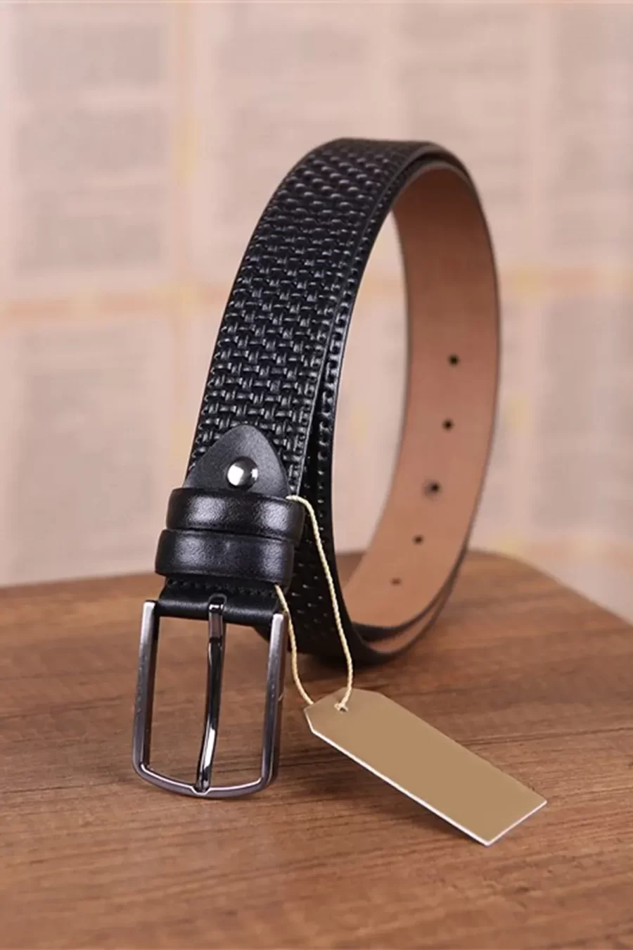 Black Gents Leather Belt For Trousers Luxury KD 011 2 7