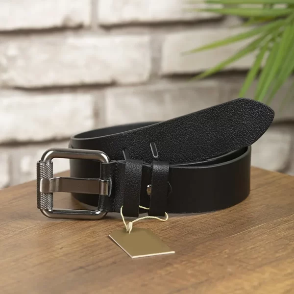 Black Mens Belt Casual Jeans DL3 2