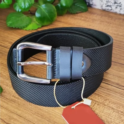 Black Mens Belt Dotted Texture kasva 33 2