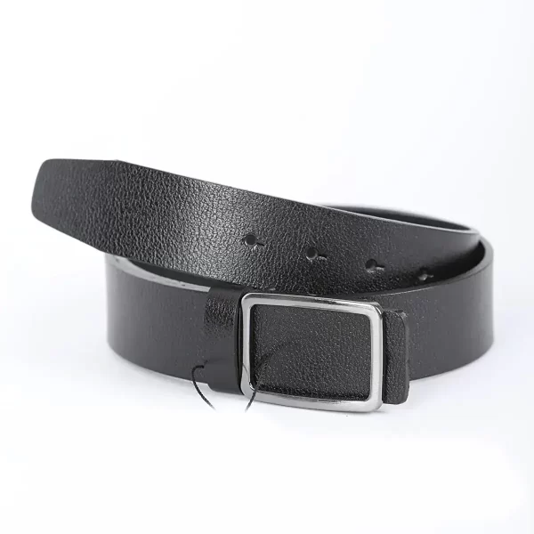 Black Mens Belt For Jeans Full Grain Leather DERI1 2