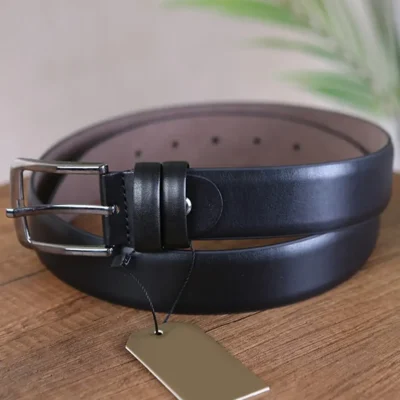 Black Mens Vegan Belt Classic KS 0000 1 2