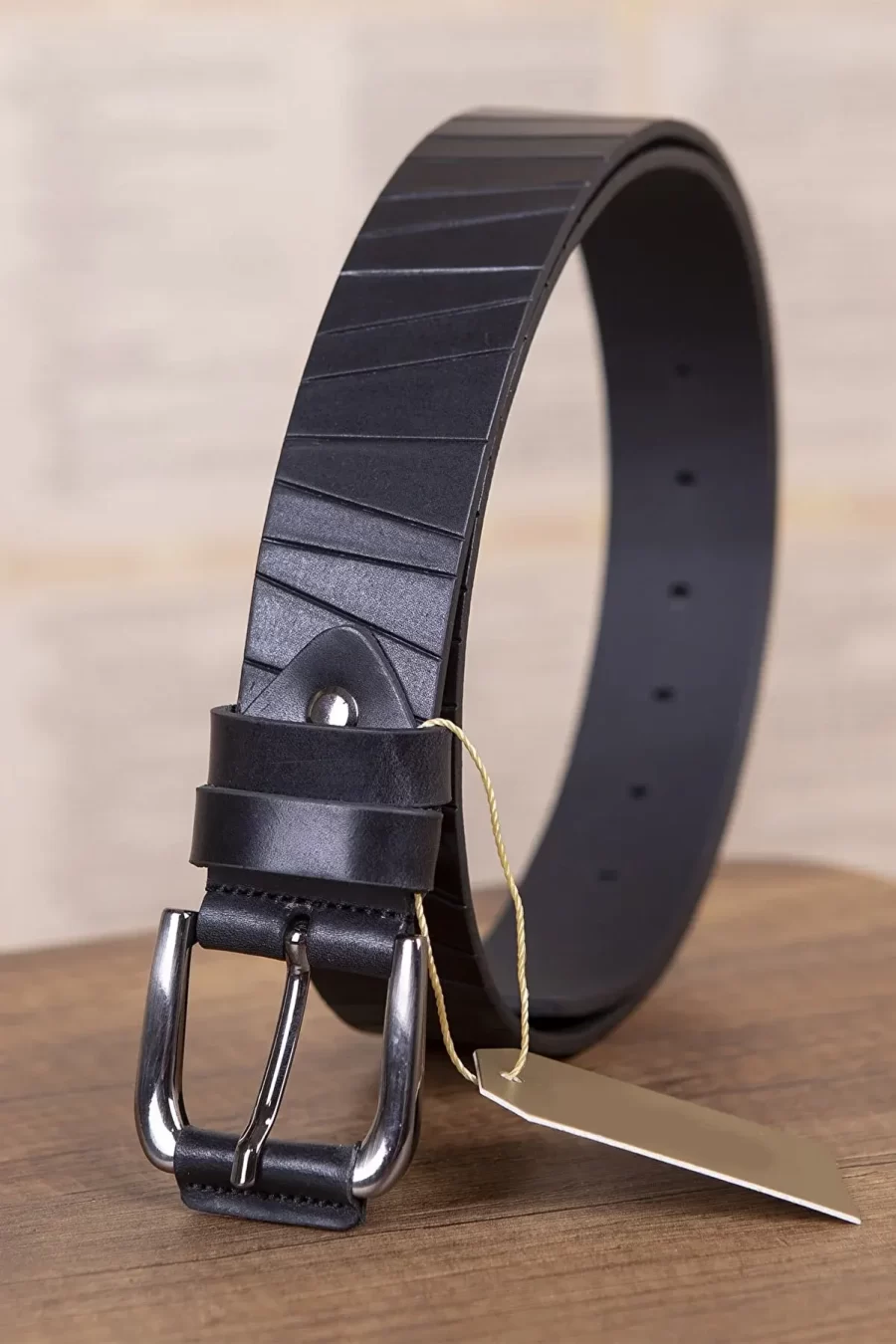 Black Stylish Belt For Men KSV 005 1 1