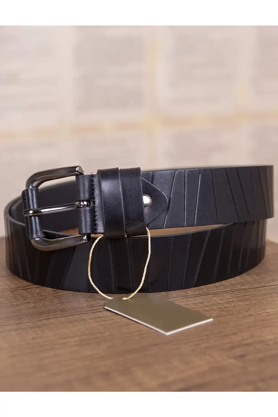 Black Stylish Belt For Men KSV 005 1 2