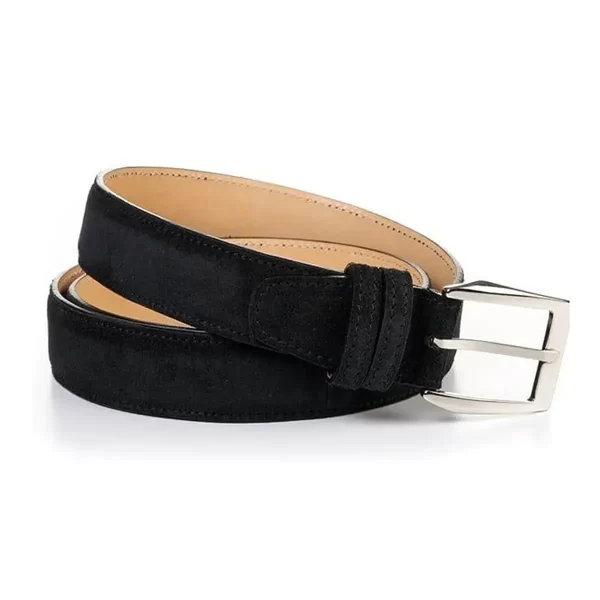 Black Suede Jeans Belt DERI2 8