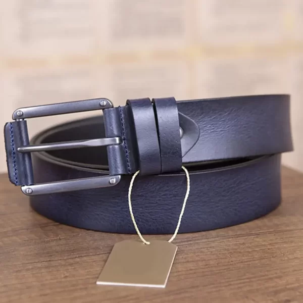 Blue Golf Belts For Men Leather Buckle KSV001 1 2