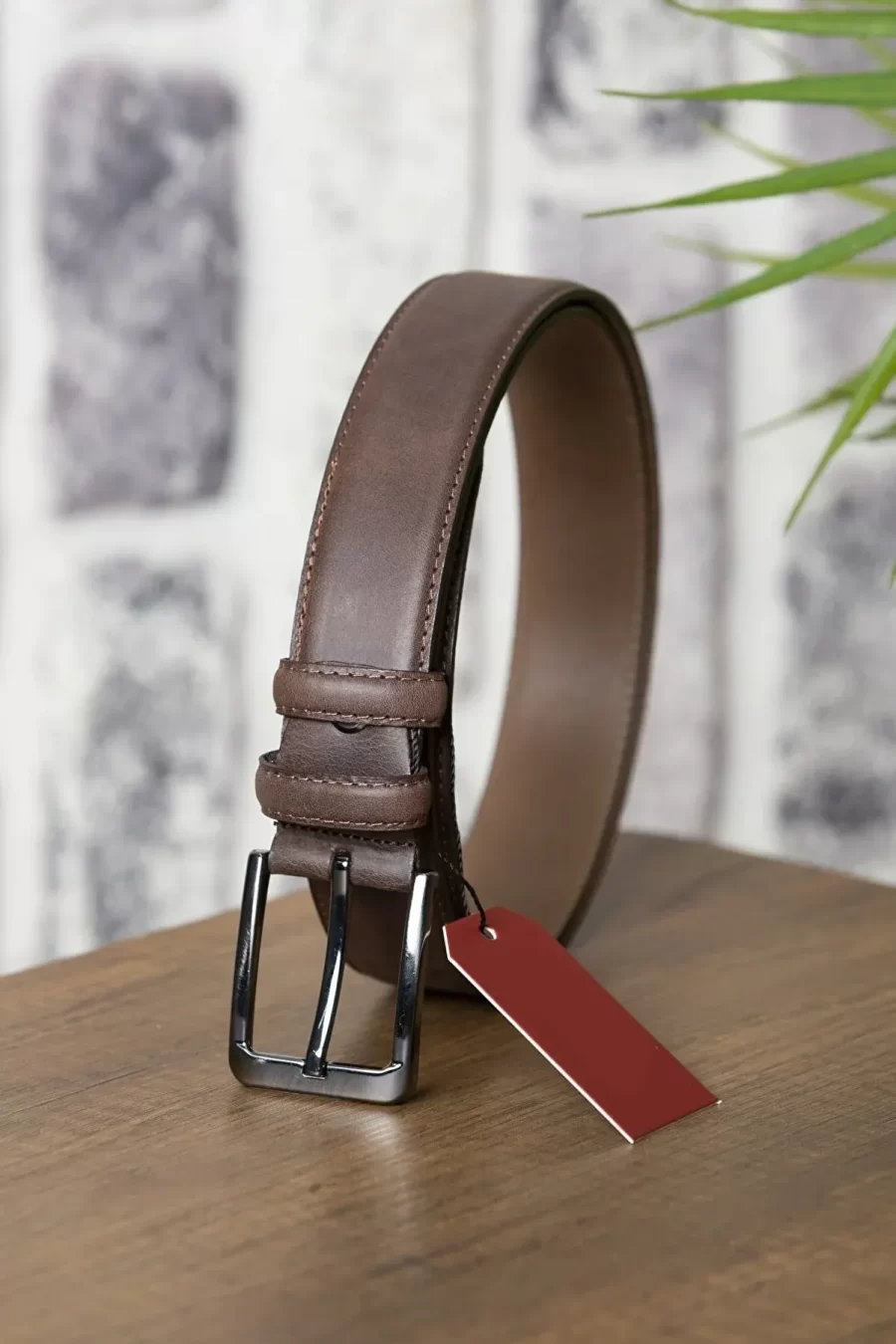 Brown Gents Leather Belt Fashion GRAYZ01 15