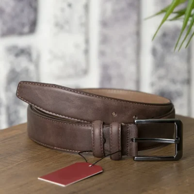 Brown Gents Leather Belt Fashion GRAYZ01 16