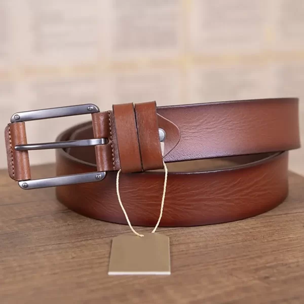 Brown Golf Belts For Men Covered Buckle KSV001 1 4