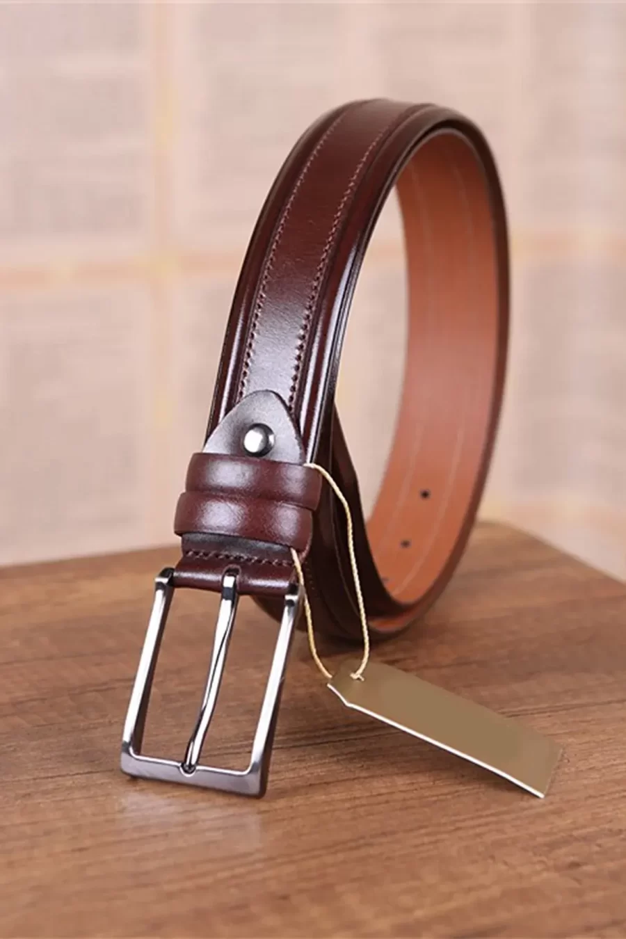 Cognac Dressing Belts For Men Trousers Luxury KD 013 1 3