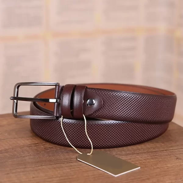  TJLSS Genuine Leather Mens Belt for Jeans Automatic