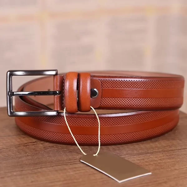 Cognac Gents Leather Belt For Pants KD 005 2 2