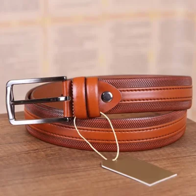 Cognac Gents Leather Belt For Pants KD 008 4 6