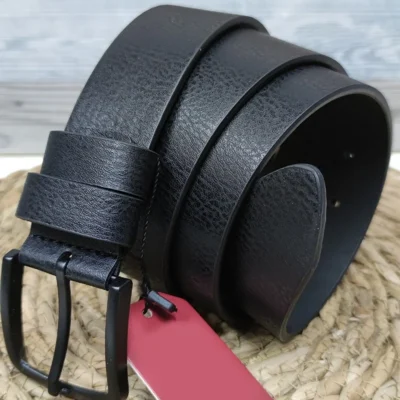 Dad Belt Wide Black Full Grain Leather KD 001 98 2
