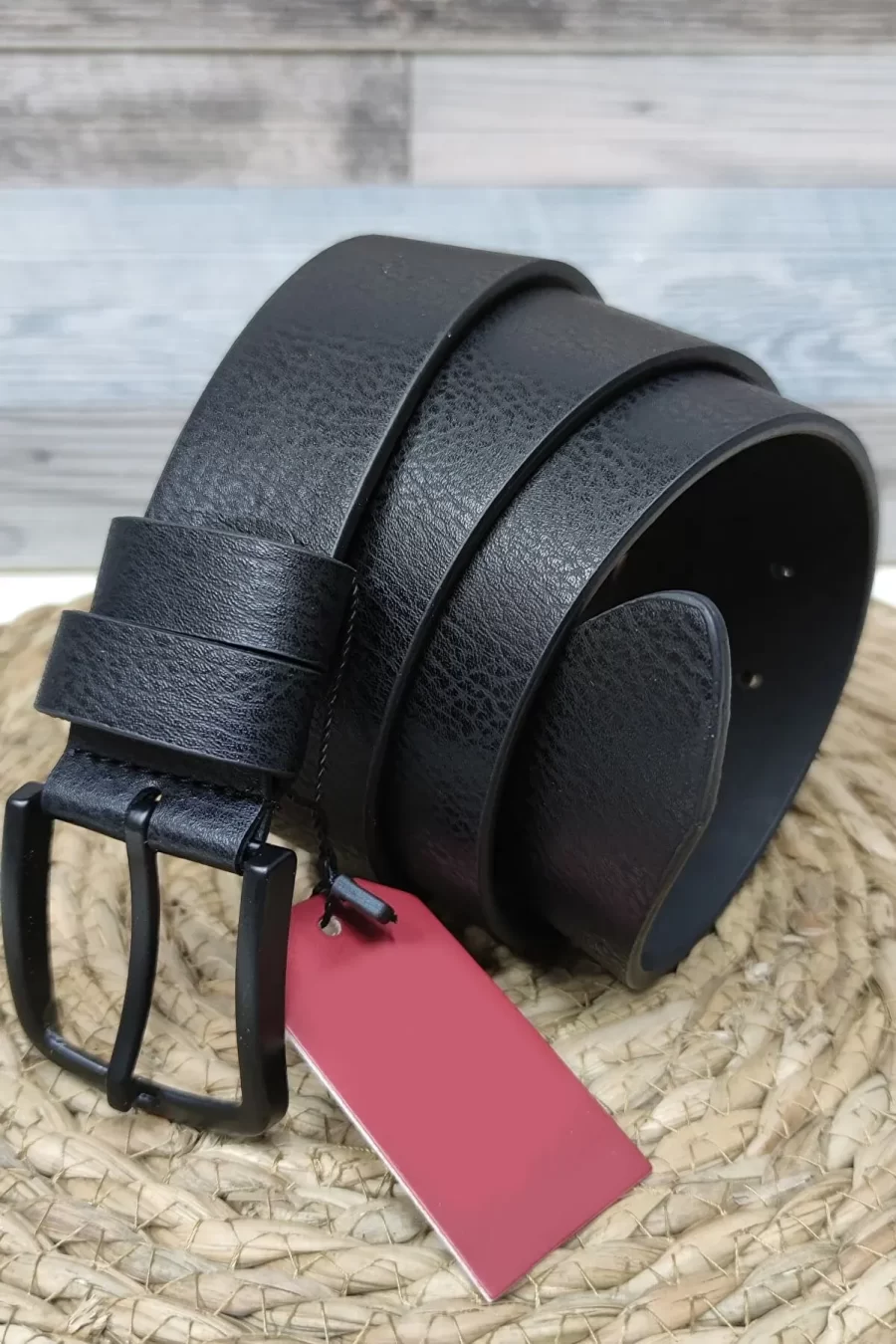 Buy Dad Belt Wide Black Full Grain Leather - LeatherBeltsOnline.com