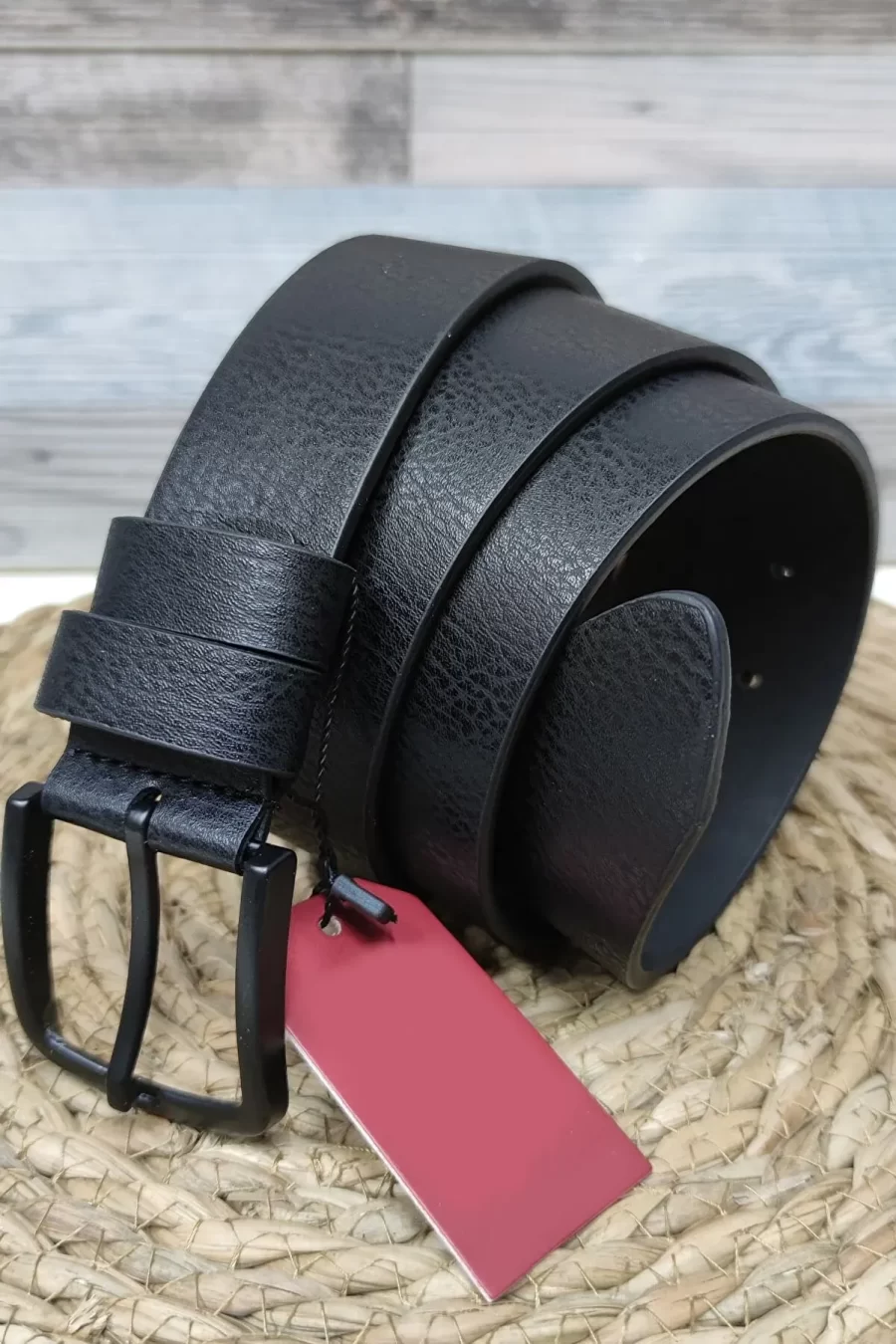 Dad Belt Wide Black Full Grain Leather KD 001 98 2