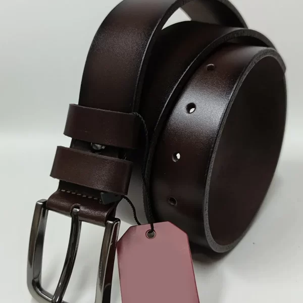 Dark Brown Gents Leather Belt For Jeans KD 111 2 2