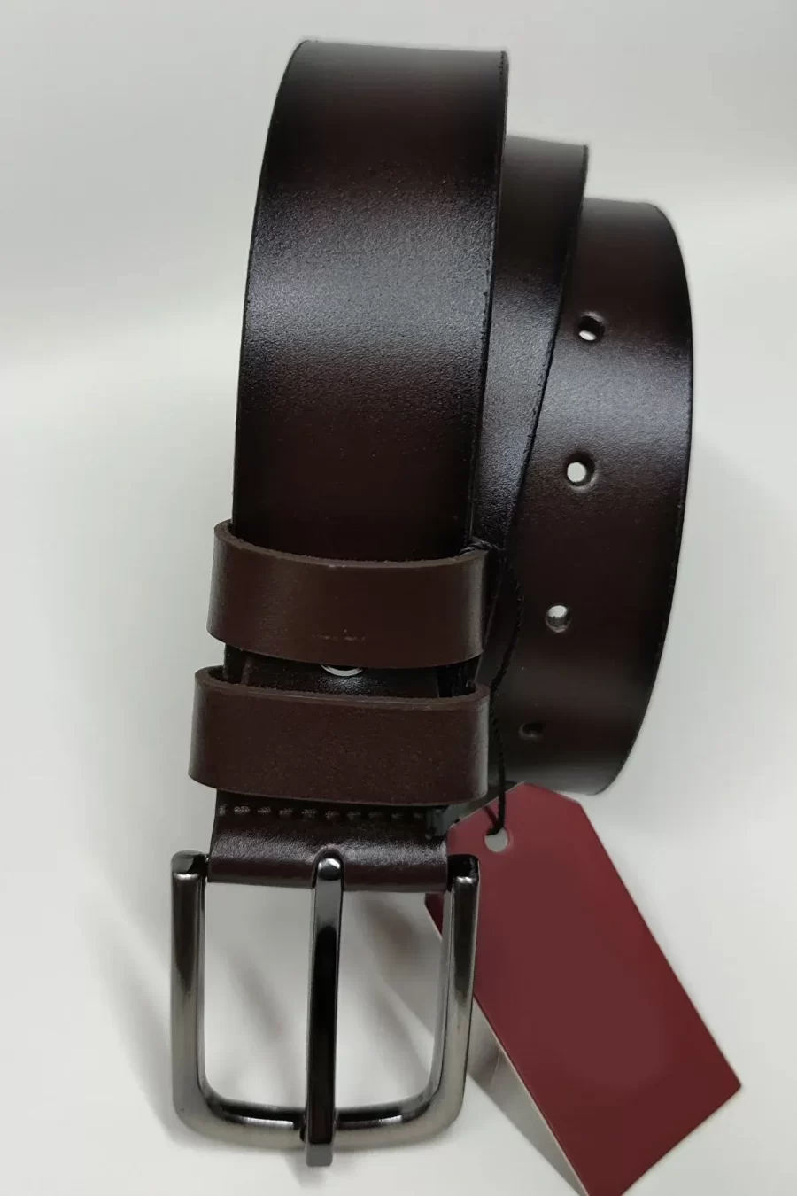 Dark Brown Gents Leather Belt For Jeans KD 111 2 3