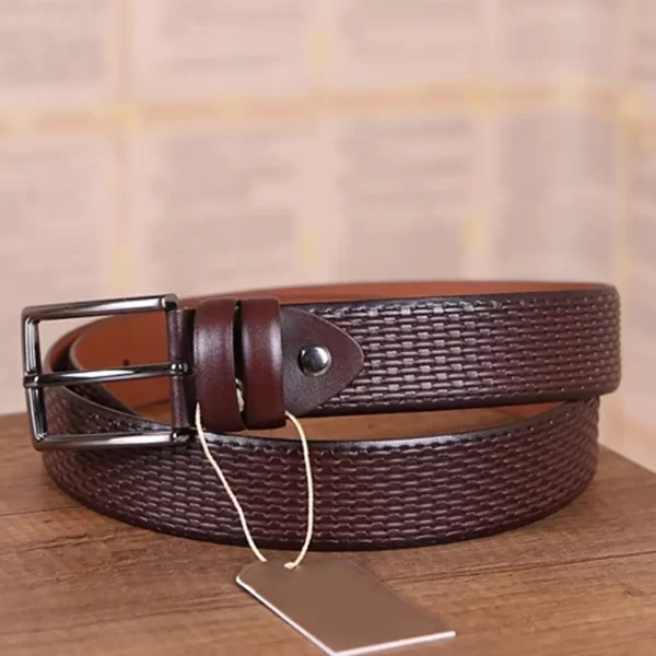 Dark Brown Gents Leather Belt For Pants KD 003 3 4