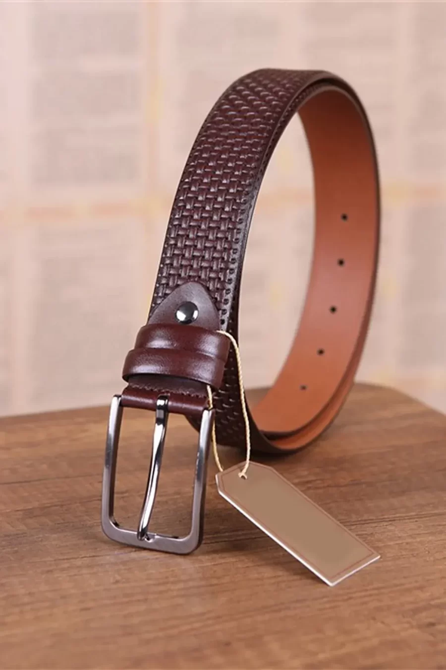 Dark Brown Gents Leather Belt For Pants KD 011 2 3