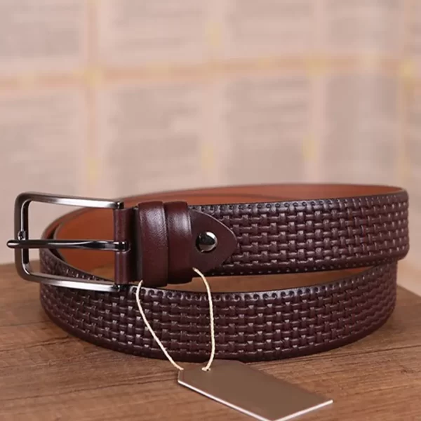 Dark Brown Gents Leather Belt For Pants KD 011 2 4