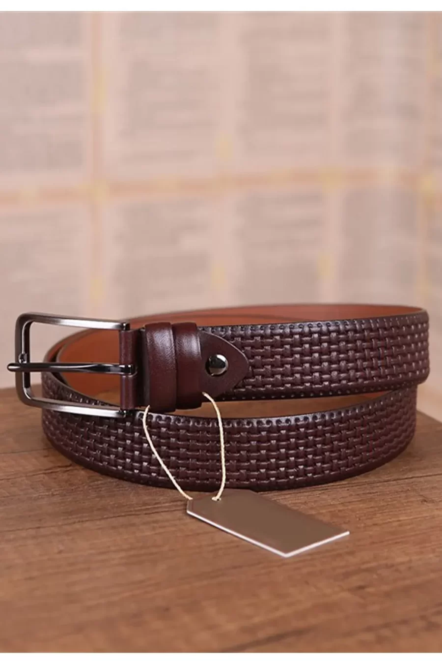 Dark Brown Gents Leather Belt For Pants KD 011 2 4