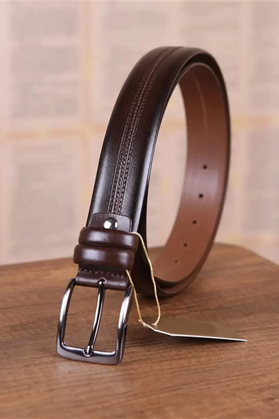 Dark Brown Gents Leather Belt For Pants KD 012 3 1