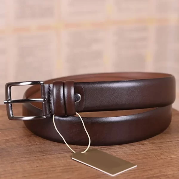 Dark Brown Mens Belt Dress KD 001 1 4