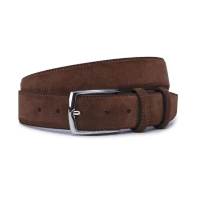 Dark Brown Suede Jeans Belt DERI2 2