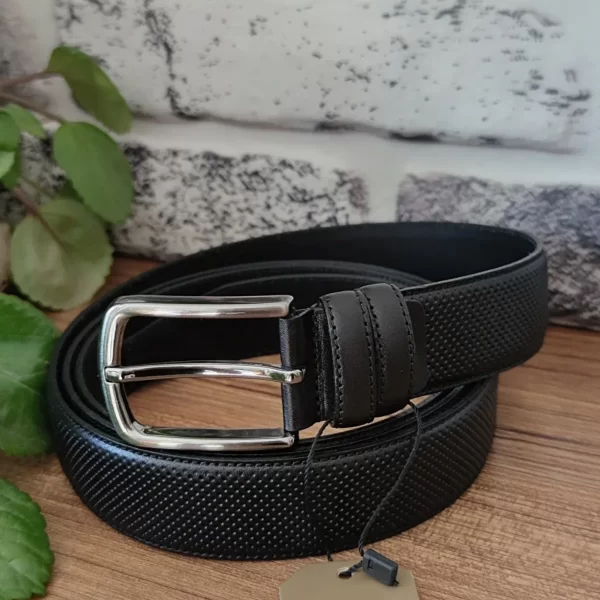 Dressing Belts for Men Perforated Leather KSS 003 3