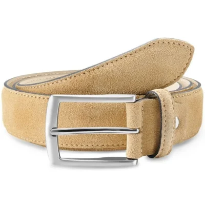 Gents Belt Beige Suede Leather TYCTN1VZUN168751616527221 1