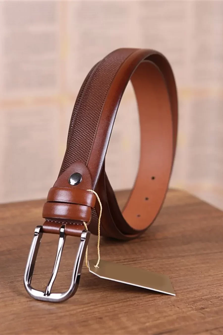 Good Belt For Men Suit Cognac Calfskin KD 002 4 3