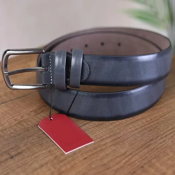 Gray Mens Vegan Belt Classic KS 1000 13 2