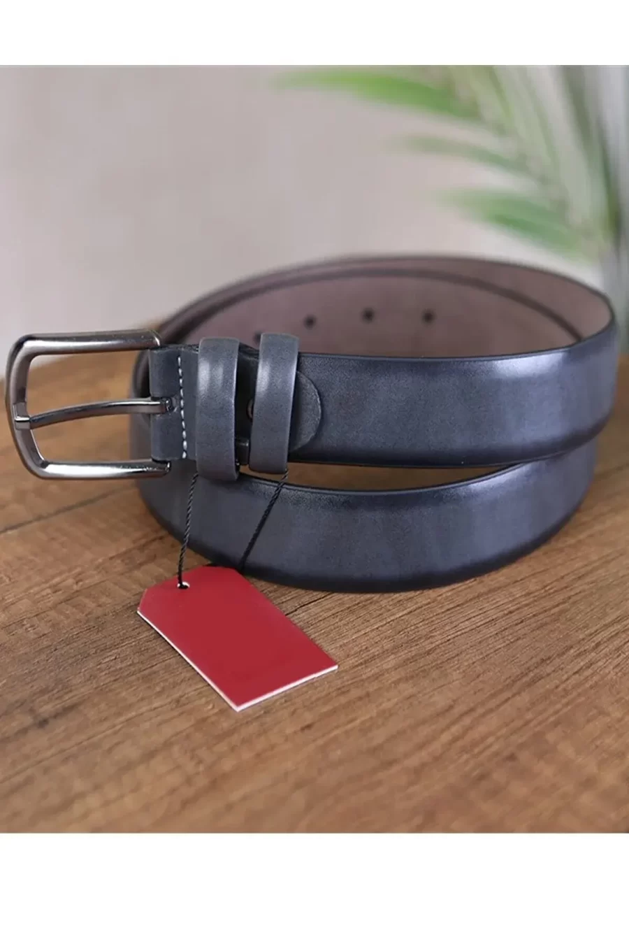 Gray Mens Vegan Belt Classic KS 1000 13 2