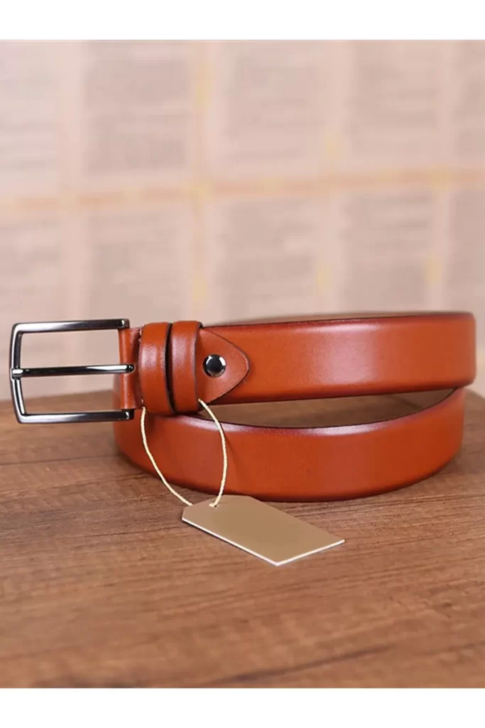 light brown mens dress belt Solid Leather Belt