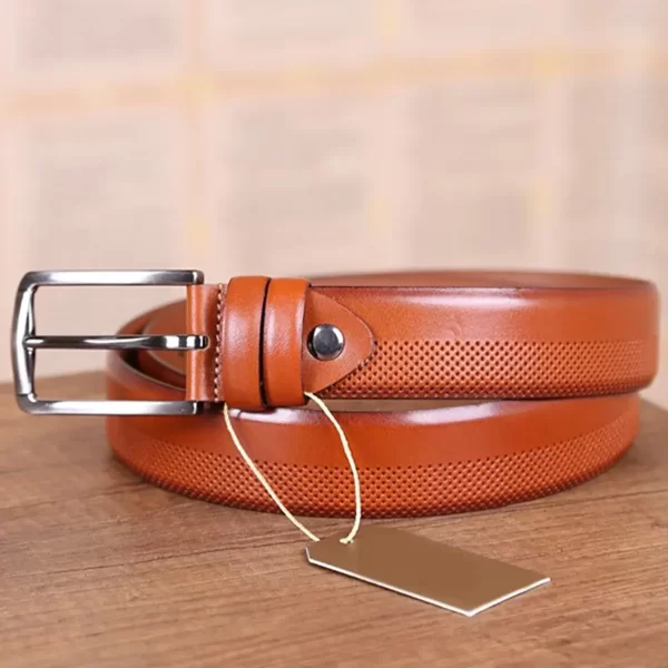 Light Brown Mens Belt Expensive KD 007 2 4