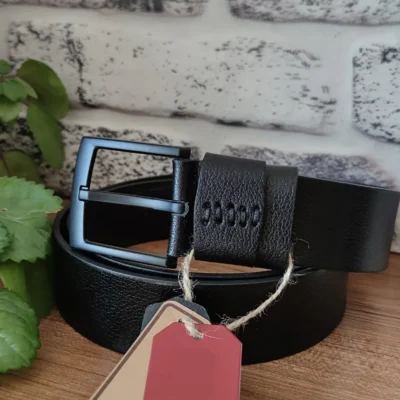 Mens Jean Belt Black Extra Wide 4 5 cm KSS 004 3