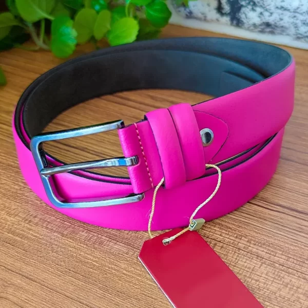 Mens Pink Belt KV 01 3