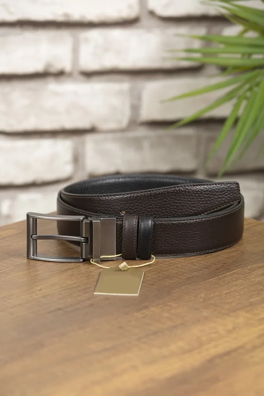 Mens Reversible Belt Black Brown Dress CIFT1 3