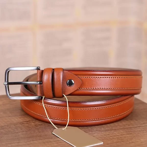 Tan Colour Dressing Belts For Men Trousers Luxury KD 013 1 6