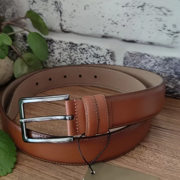 Tan Dressing Belts for Men KSS 001 5