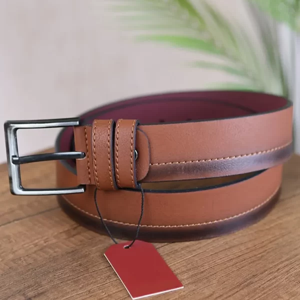 Tan Mens Vegan Belt Casual KSS 102 10 8