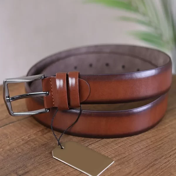 Tan Mens Vegan Belt Classic KS 000 2 2